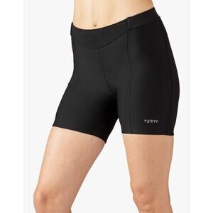 Terry Cycling Bike Shorts 5" Inseam Size 2X Black Compression Padded Pocket NWT!
